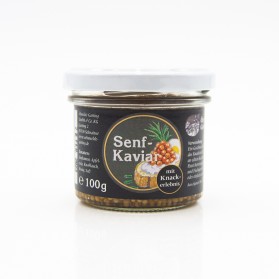 Senfkaviar, in Essig eingelegte Senfkörner