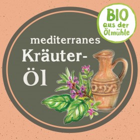 Mediterranes Bio Kräuteröl, Kaltgepresstes Naturprodukt