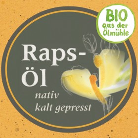 Rapsöl Bio, nativ und nussig-würzig