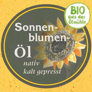 Sonnenblumenöl Bio von der Ölmühle Garting aus Bayern